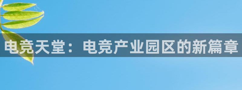 成都乐竞电竞：电竞天堂：电竞产业园区的新篇章